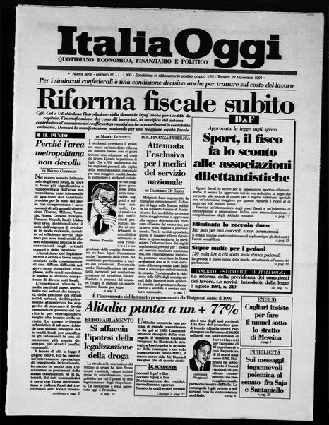 Italia oggi : quotidiano di economia finanza e politica